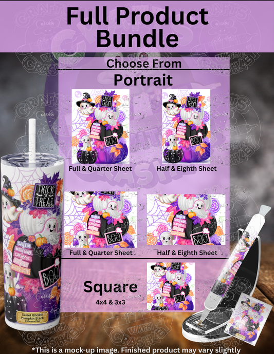 "Sweet Ghosts Pumpkin Stack" by ©Sheena Pike Premium Accessories for Diamond Painting