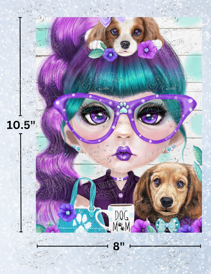 "Puppy Loving Petunia" by ©Sheena Pike Premium Decorative Release Papers for Diamond Painting