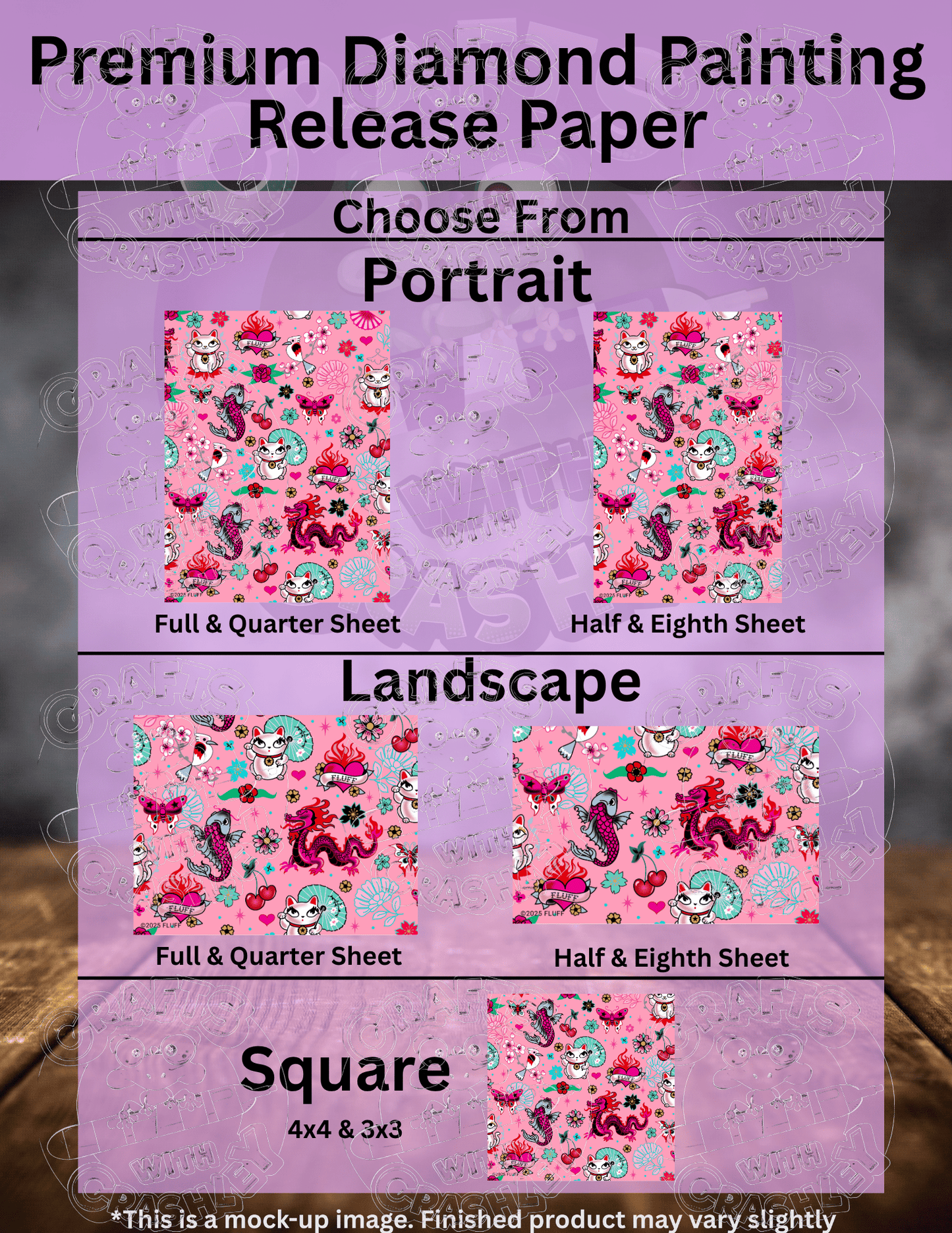 "Lucky Kitty" by ©Miss Fluff Premium Accessories for Diamond Painting