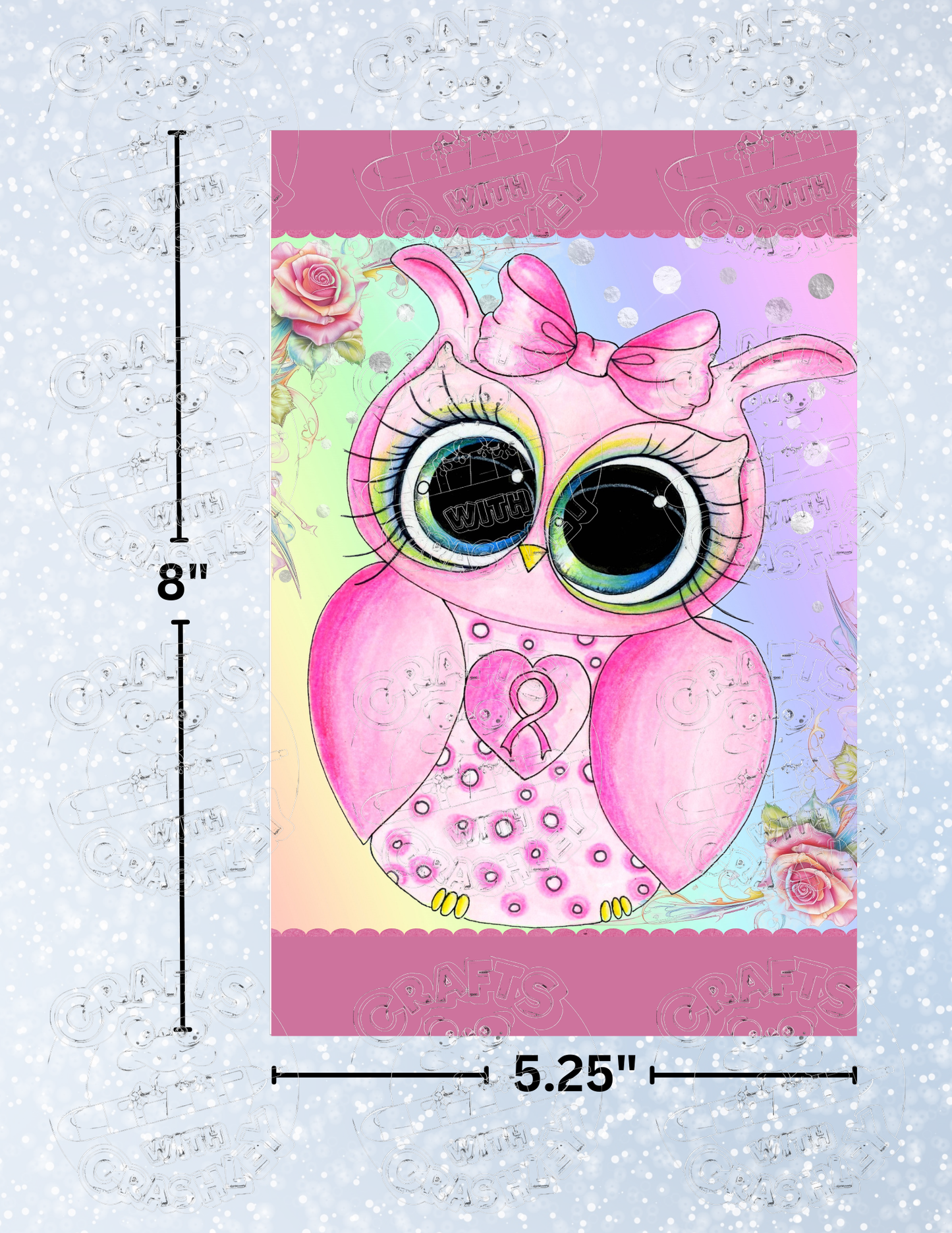 "Owl of Hope" by ©Sherri Baldy Premium Decorative Release Papers for Diamond Painting