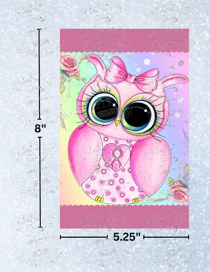 "Owl of Hope" by ©Sherri Baldy Premium Decorative Release Papers for Diamond Painting