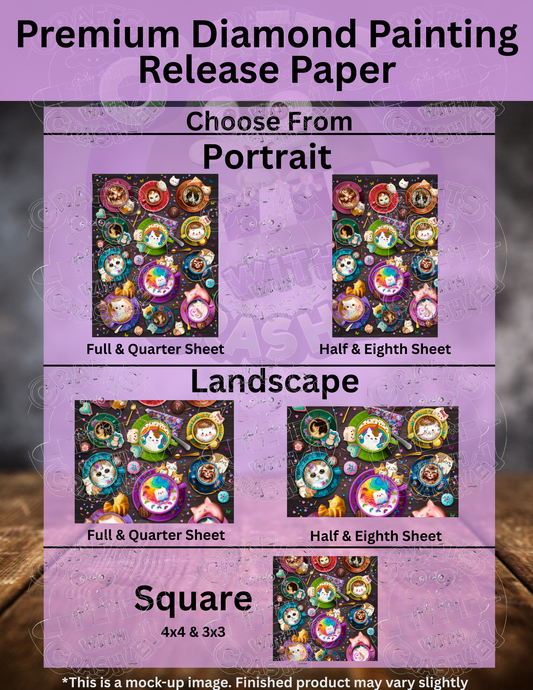 "Cat Lattes" by ©Brigid Ashwood Premium Accessories for Diamond Painting