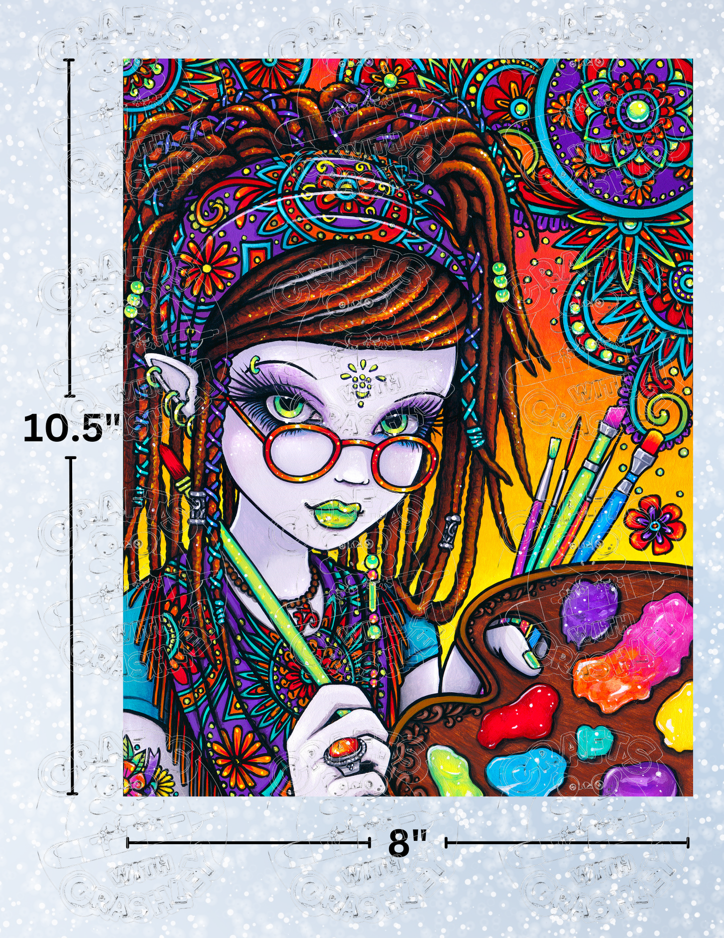 "Dreamer" by ©Myka Jelina Premium Decorative Release Papers for Diamond Painting