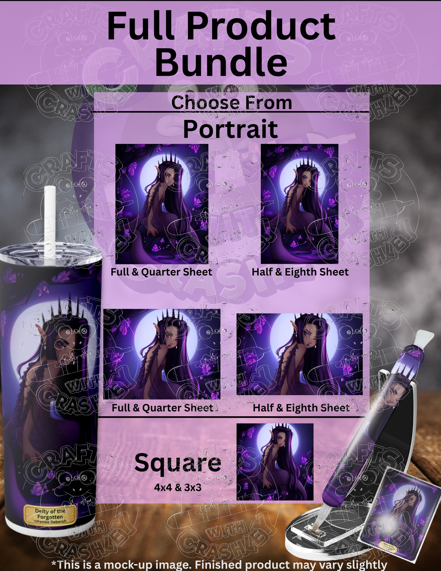 "Deity of the Forgotten" by ©Femke Deborah Premium Accessories for Diamond Painting