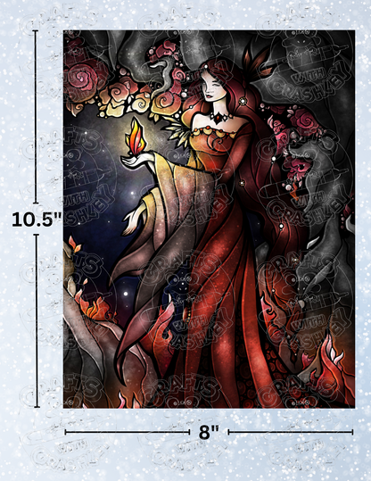 "Once Upon a Dark Night" by ©Mandie Manzano Premium Decorative Release Papers for Diamond Painting