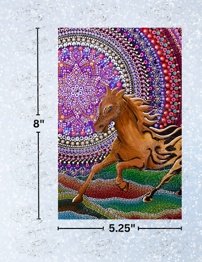 "Free Spirit" by ©Deborah Malcolm Decorative Diamond Painting Release Papers