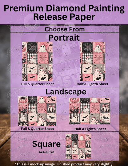 "Pink Halloween Patchwork" Premium Accessories for Diamond Painting