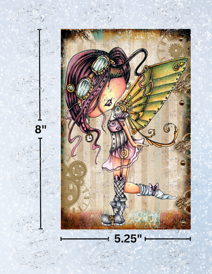 "Tarnished Steampunk Fairy" by ©Sherri Baldy Decorative Diamond Painting Release Papers