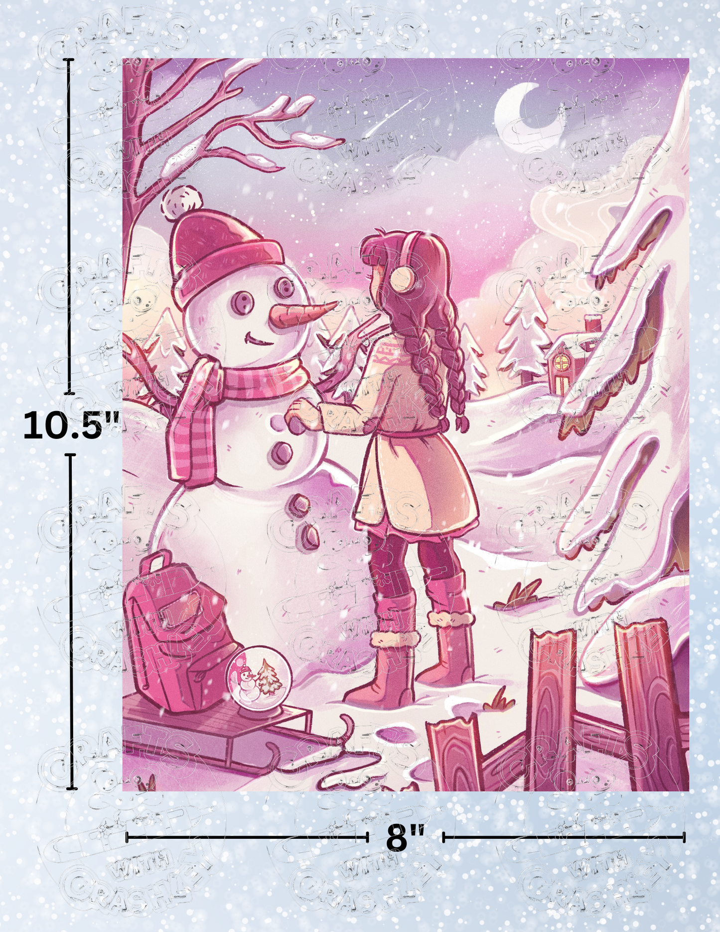 "Snow Globe Wish" by ©Mrs Butter D Premium Decorative Release Papers for Diamond Painting