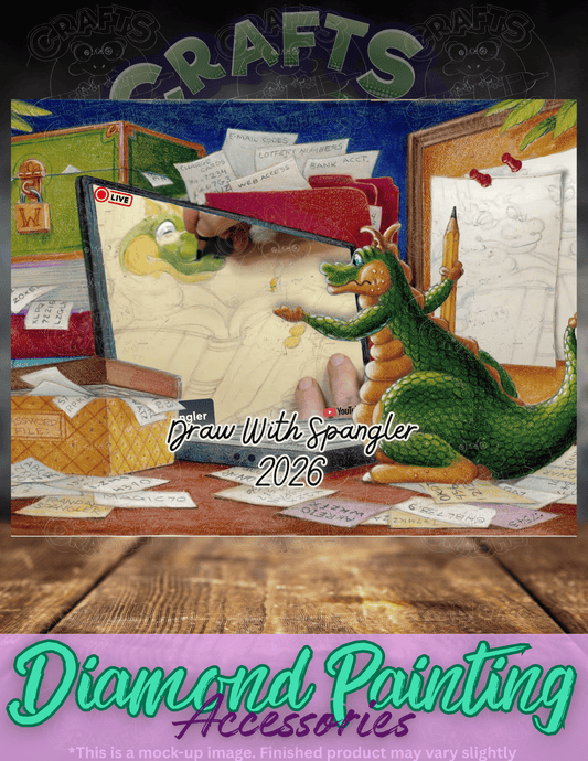 "Draw with Spangler 2026" by ©Randal Spangler Premium Accessories for Diamond Painting