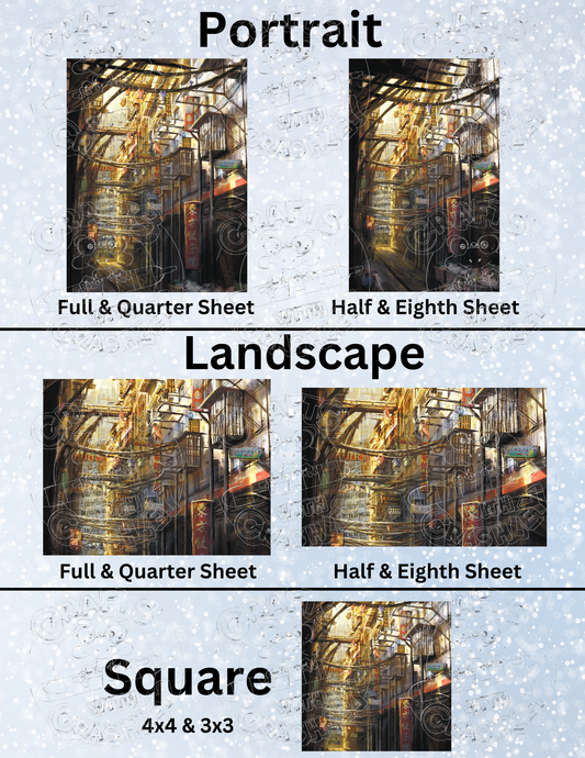 "Kowloon" by ©Anthony Christou Premium Decorative Release Papers for Diamond Painting