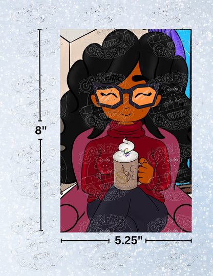 "Cozy Cafe" by Mrs Coffee Decorative Diamond Painting Release Papers