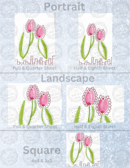 "Tulip Takeover" By Crafting Journey Decorative Diamond Painting Release Papers