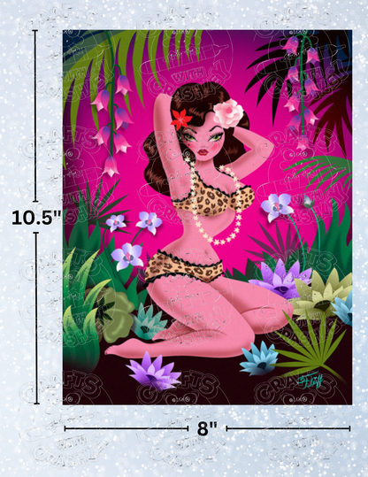 "Jungle Flower" by ©Miss Fluff Premium Decorative Release Papers for Diamond Painting