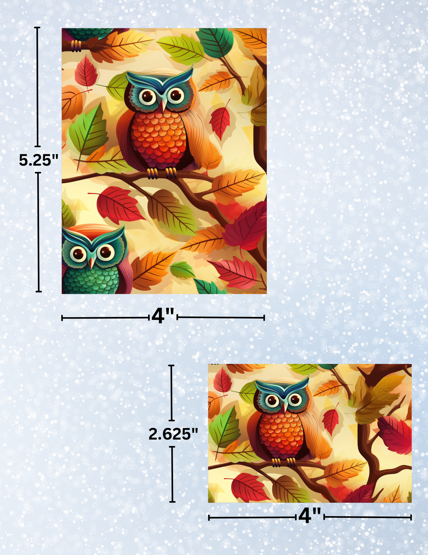 "Autumn Owl" Decorative Diamond Painting Release Papers