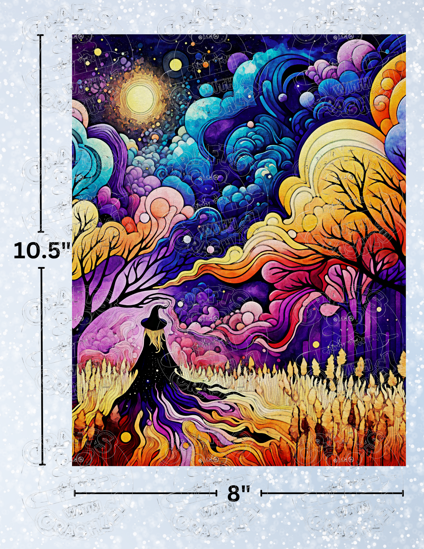 "The Witch's Way" by ©Peggy Collins Premium Decorative Release Papers for Diamond Painting