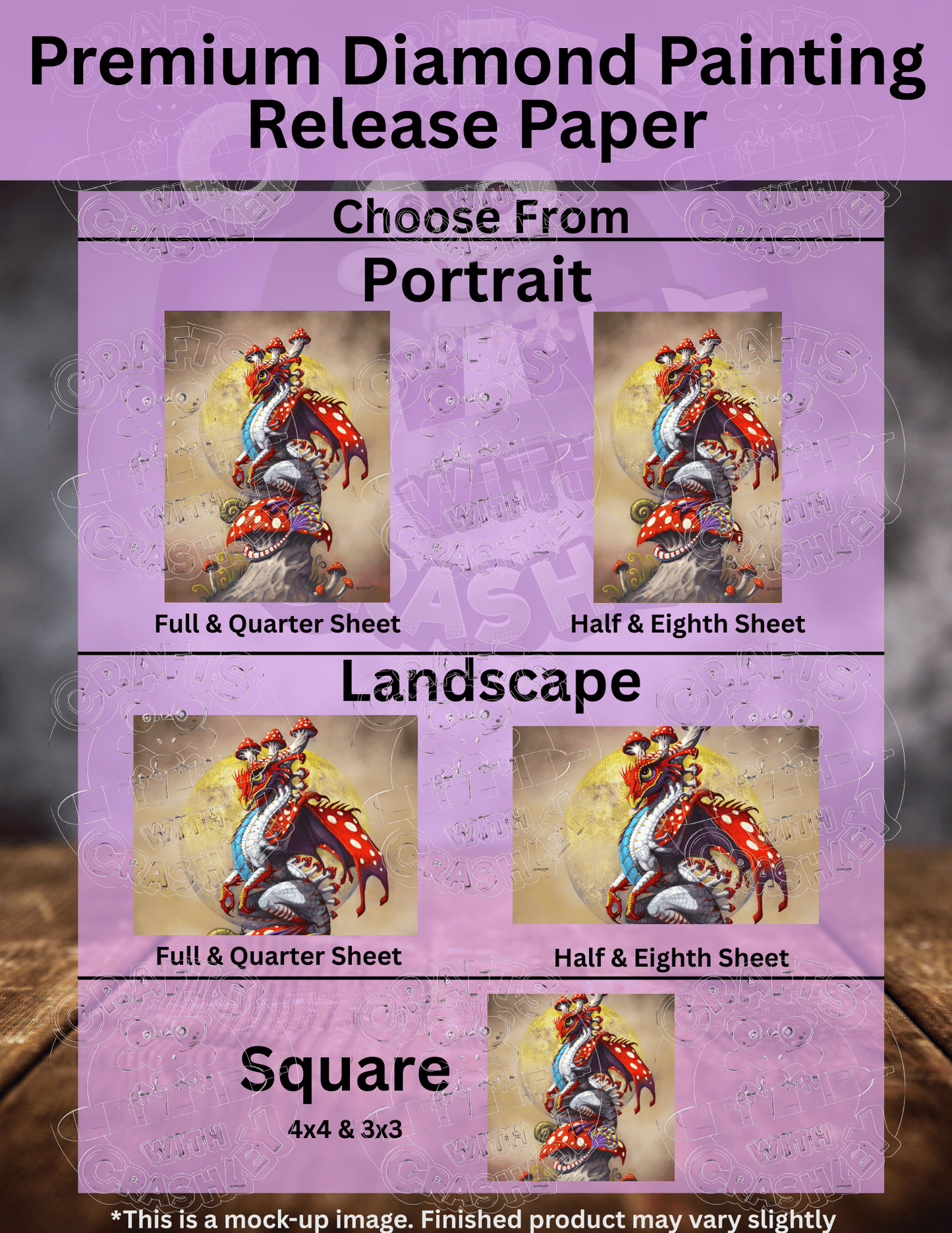 "Mushroom Dragon" by ©Stanley Morrison Premium Accessories for Diamond Painting