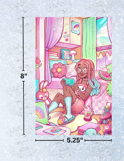 "Rainbow's Bedroom" by ©Mrs Butter D Decorative Diamond Painting Release Papers