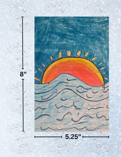 "Ocean Sunset" by Ninja Nora Decorative Diamond Painting Release Papers