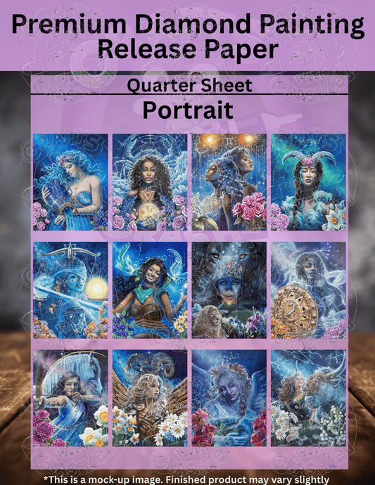 Limited Edition "Zodiac Combo Pack" by ©Dakota Daetwiler Premium Release Paper for Diamond Painting