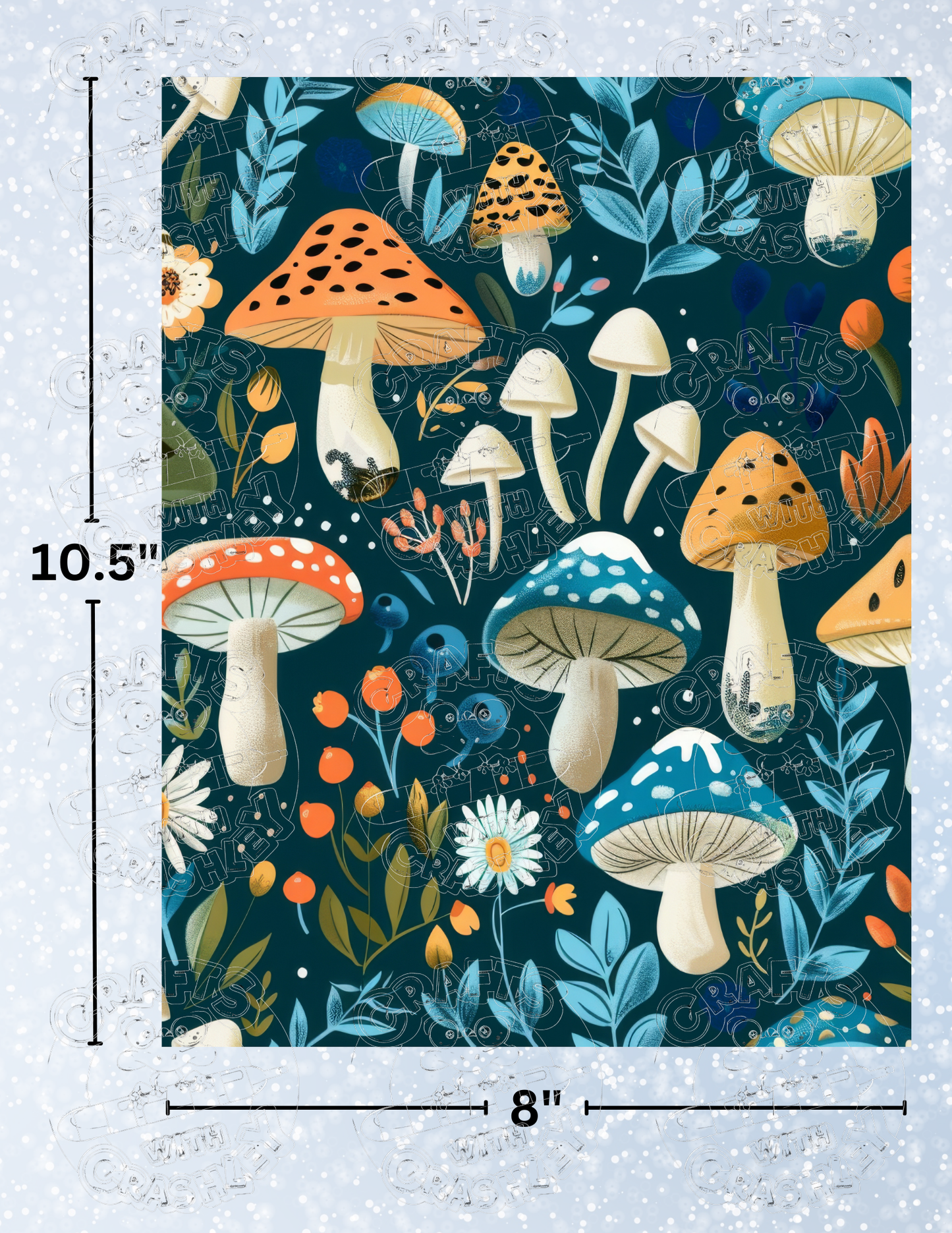 "Mushroom Land" Premium Decorative Release Papers for Diamond Painting