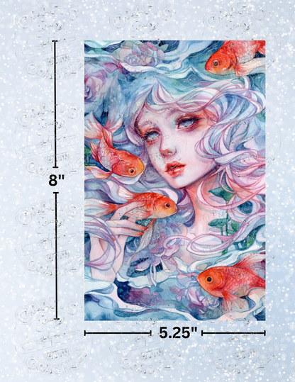 "Inside Watery Eyes" By ©Margaret Morales Decorative Diamond Painting Release Papers