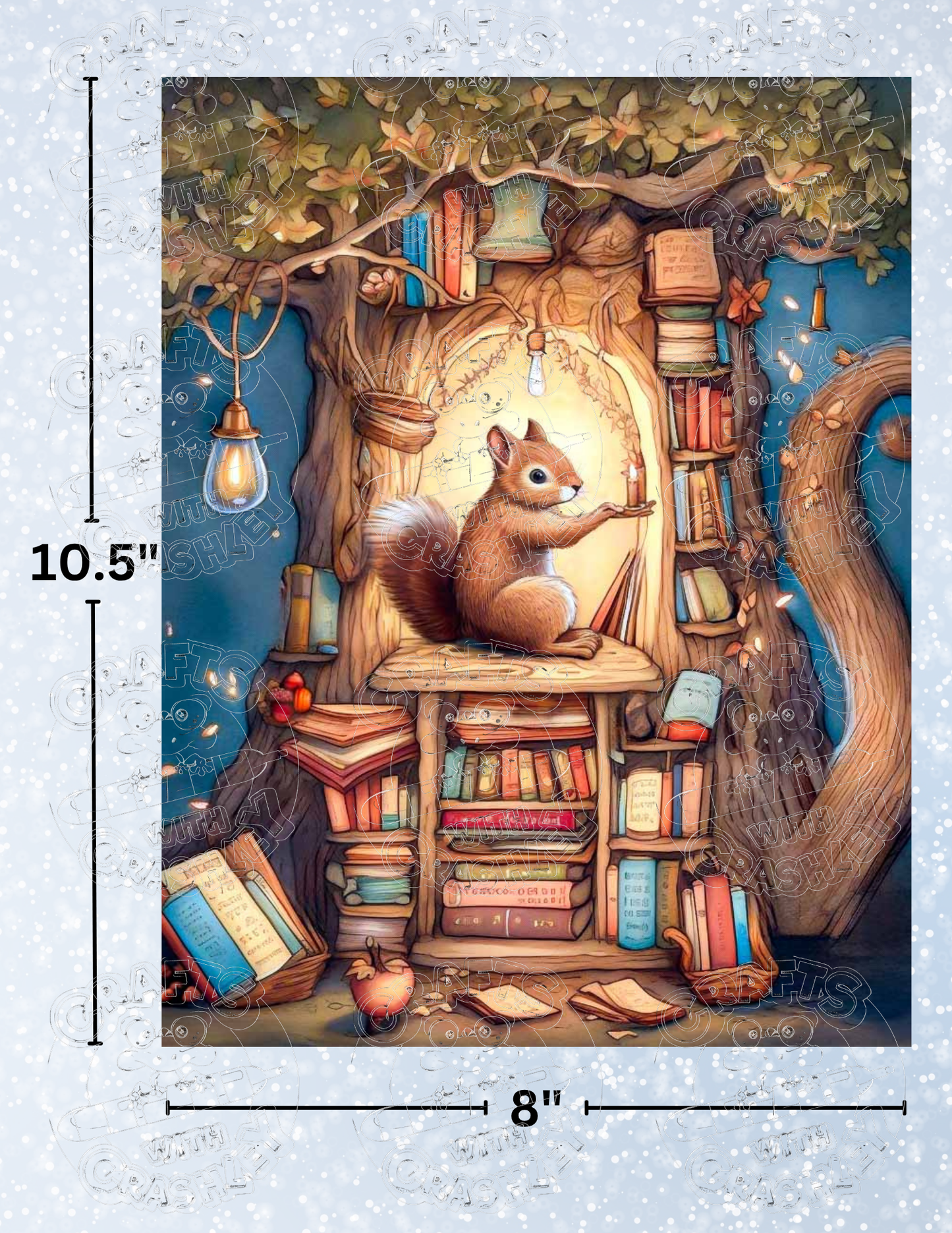 "Secret Library" by ©Stacy Deal Premium Decorative Release Papers for Diamond Painting