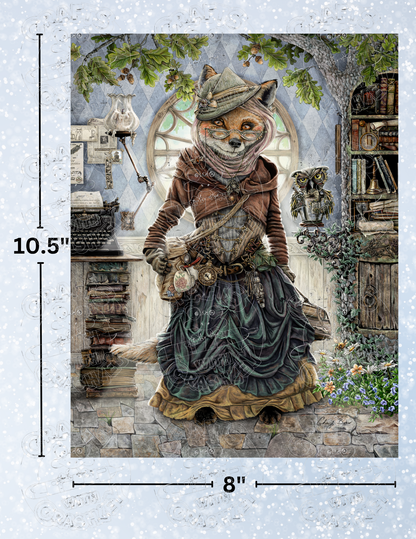 "The Librarian" by ©Cheryl Baker Premium Decorative Release Papers for Diamond Painting