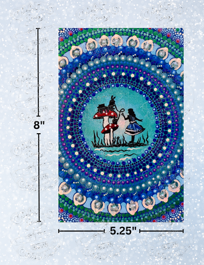 "How Doth the Crocodile" by ©Deborah Malcolm Decorative Diamond Painting Release Papers