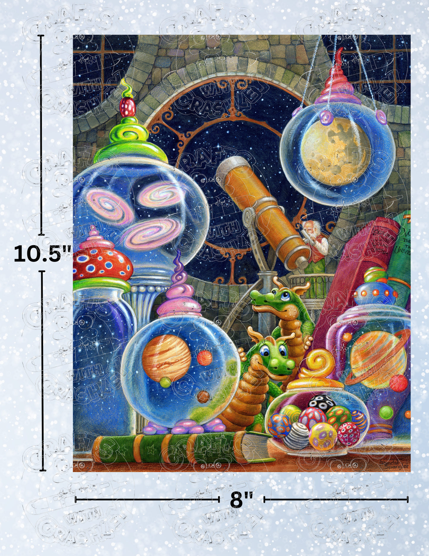 "The Universe in a Jar" by ©Randal Spangler Premium Decorative Release Papers for Diamond Painting