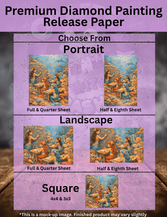 "School of Mermaids" by ©RedNiN Gallery Premium Accessories for Diamond Painting