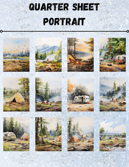 "Camping with the Beaver" Decorative Diamond Painting Release Papers