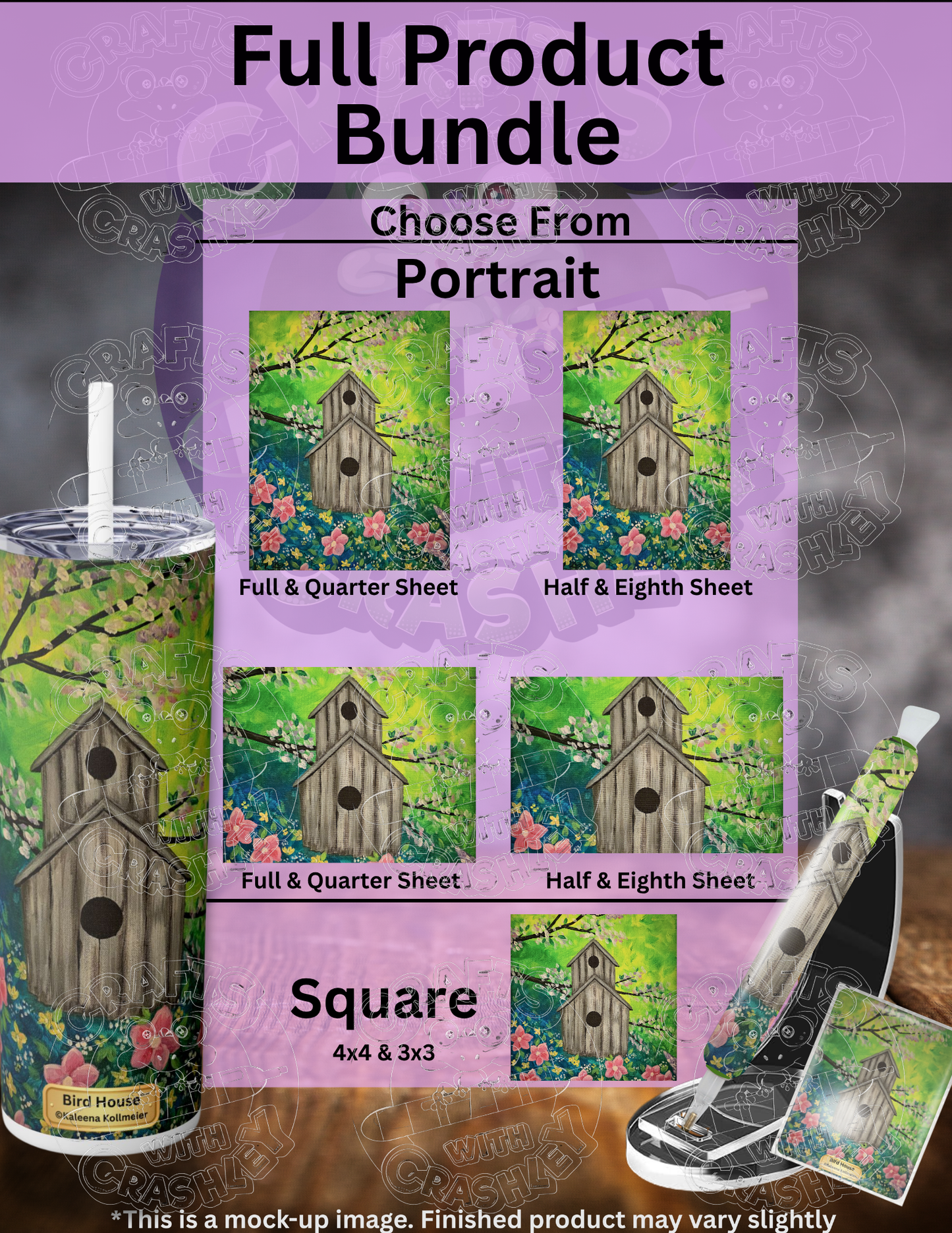 "Bird House" by ©Kaleena Kollmeier Premium Accessories for Diamond Painting