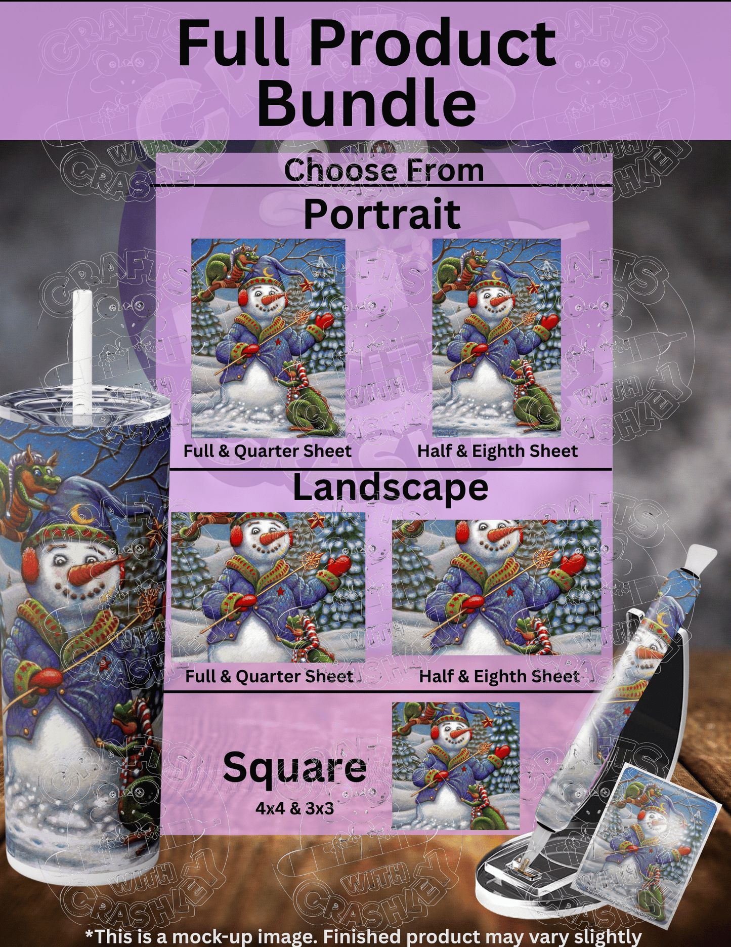 "Snowman Magic" by ©Randal Spangler Premium Accessories for Diamond Painting
