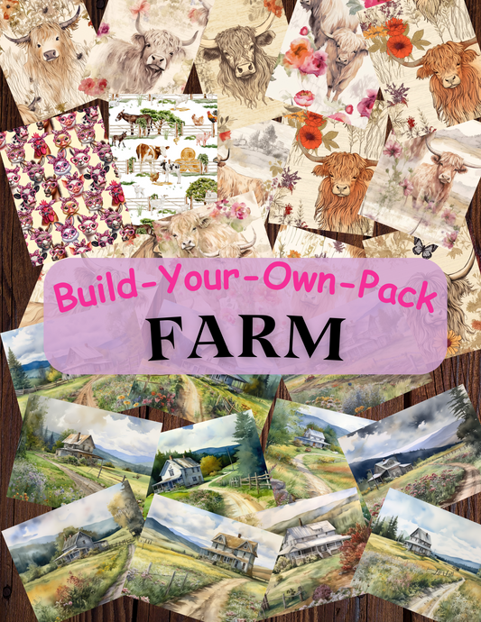 Farm Build Your Own Pack Premium Decorative Release Papers