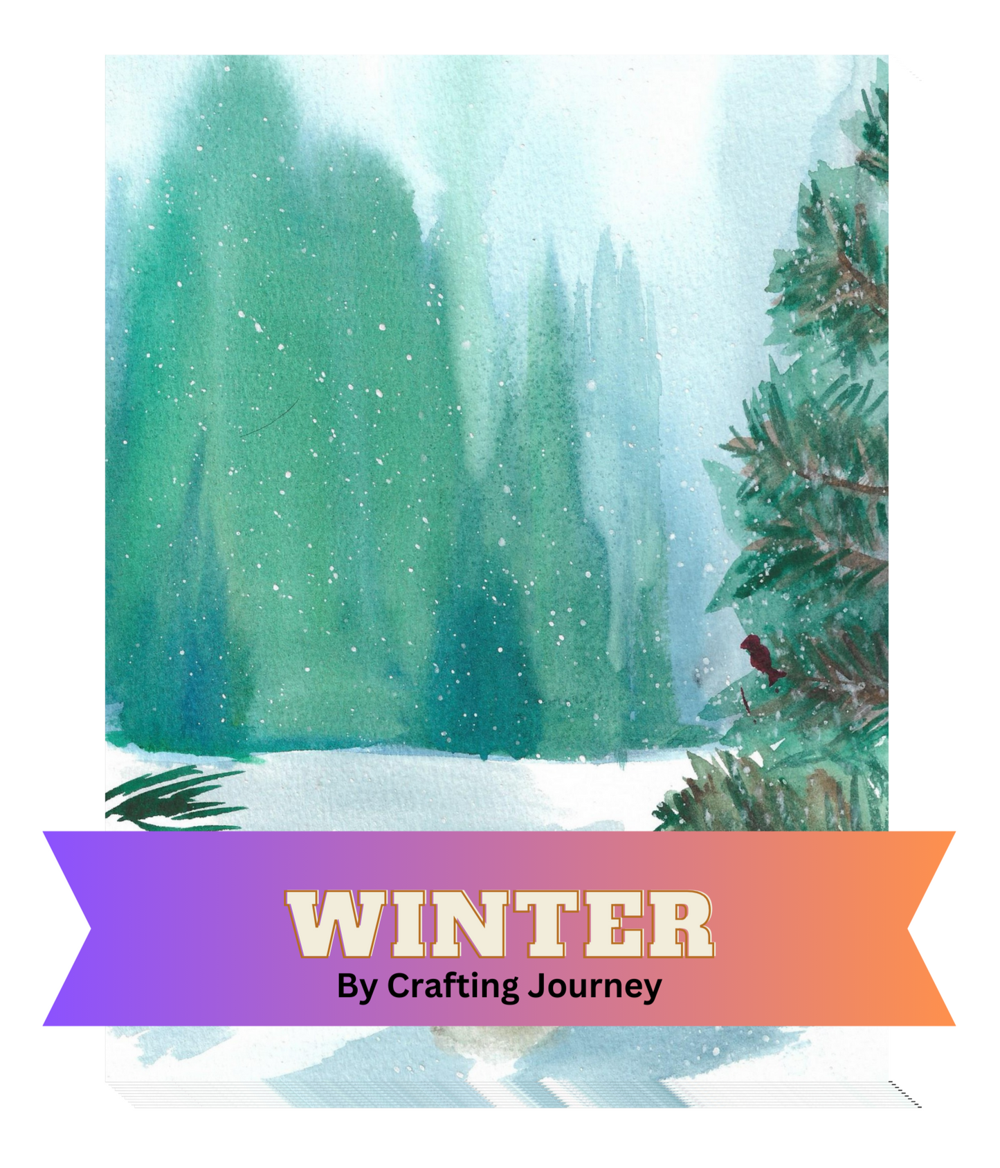 "Winter" by Crafting Journey Decorative Diamond Painting Release Papers