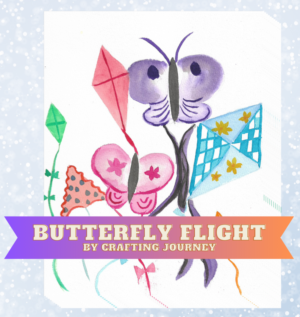 "Butterfly Flight" by Crafting Journey Decorative Diamond Painting Release Papers