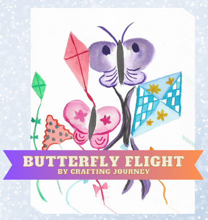 "Butterfly Flight" by Crafting Journey Decorative Diamond Painting Release Papers