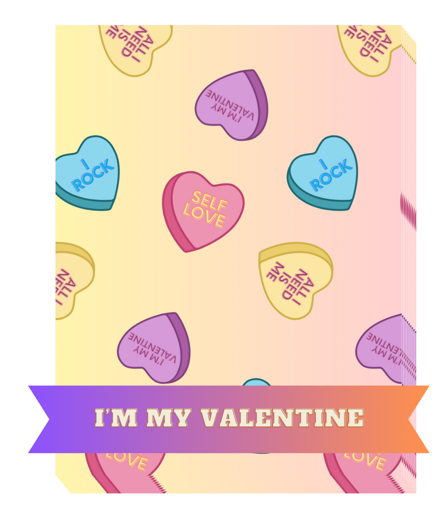 I'm My Valentine Decorative Diamond Painting Release Papers