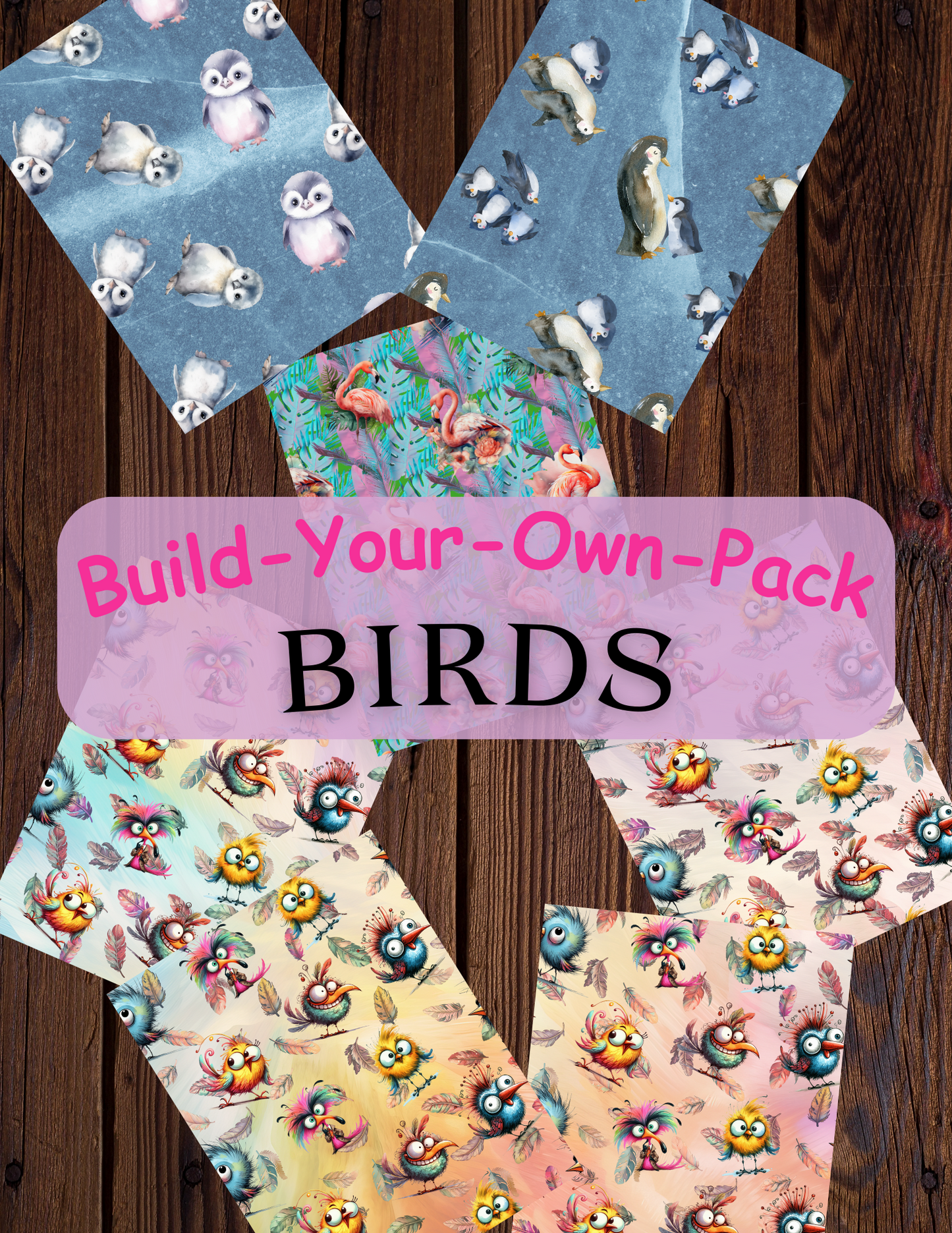 Birds Build Your Own Pack Premium Decorative Release Papers