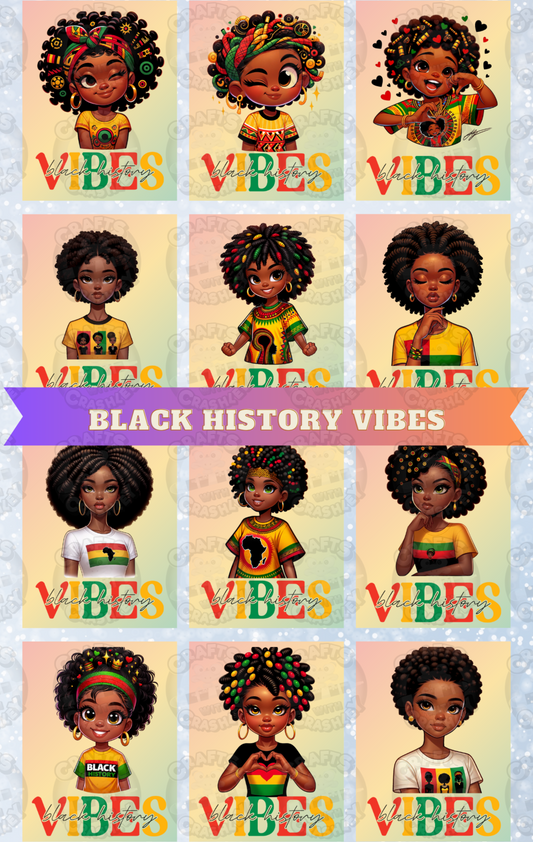 "Black History Vibes" Decorative Diamond Painting Release Paper