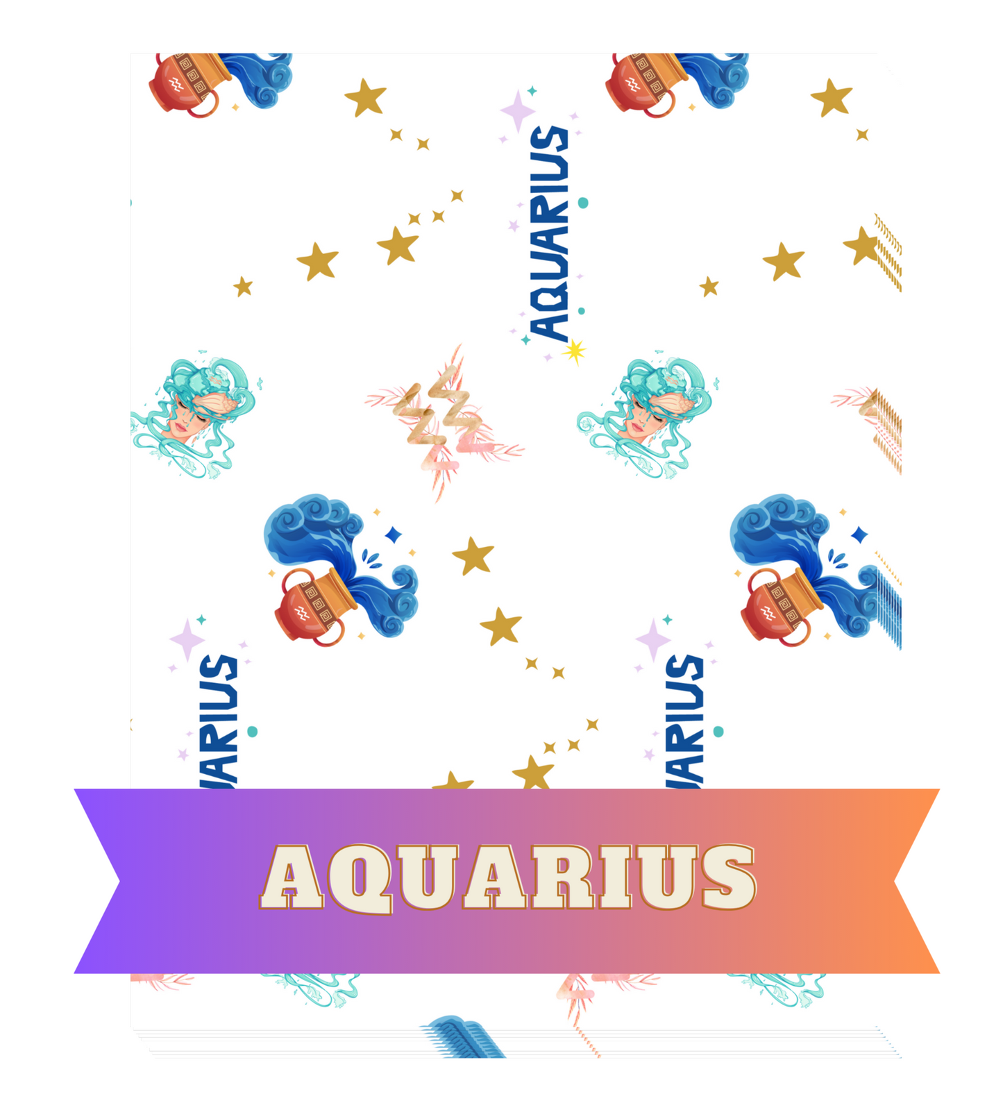 "Aquarius" Decorative Diamond Painting Release Papers