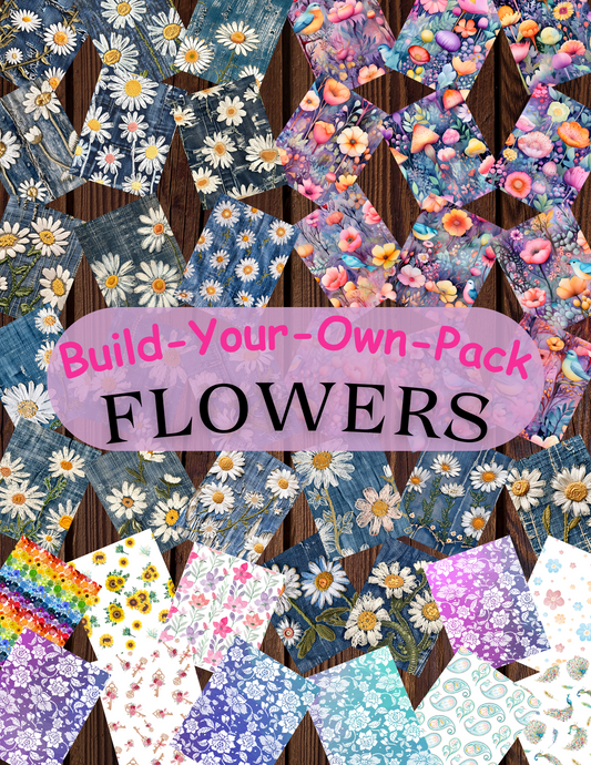 Flowers Build Your Own Pack Premium Decorative Release Papers