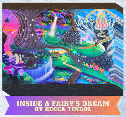 "Inside a Fairy's Dream" by Becca Tindol Decorative Diamond Painting Release Papers