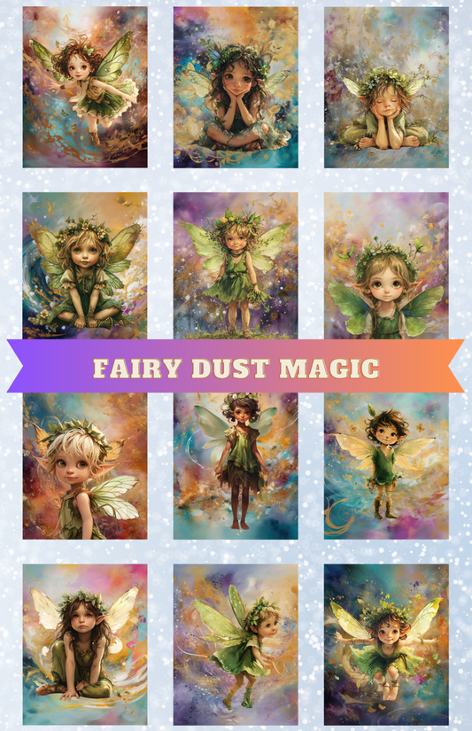 "Fairy Dust Magic" Premium Diamond Painting Release Papers