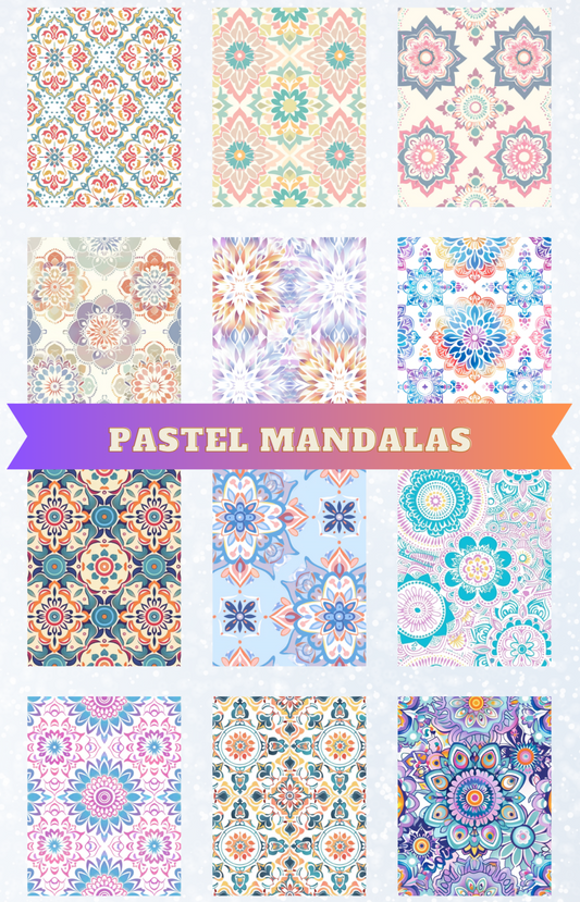 "Pastel Mandalas" Premium Diamond Painting Release Papers