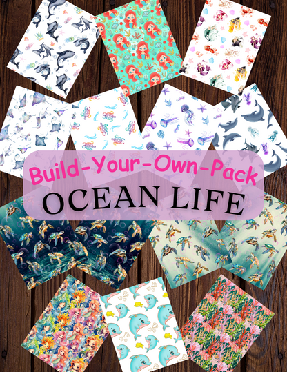Ocean Life Build Your Own Pack Premium Decorative Release Papers