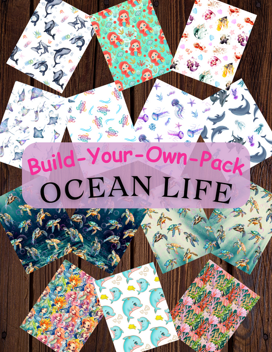 Ocean Life Build Your Own Pack Premium Decorative Release Papers