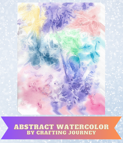 "Abstract Watercolor" By Crafting and Crime Daily Decorative Diamond Painting Release Papers
