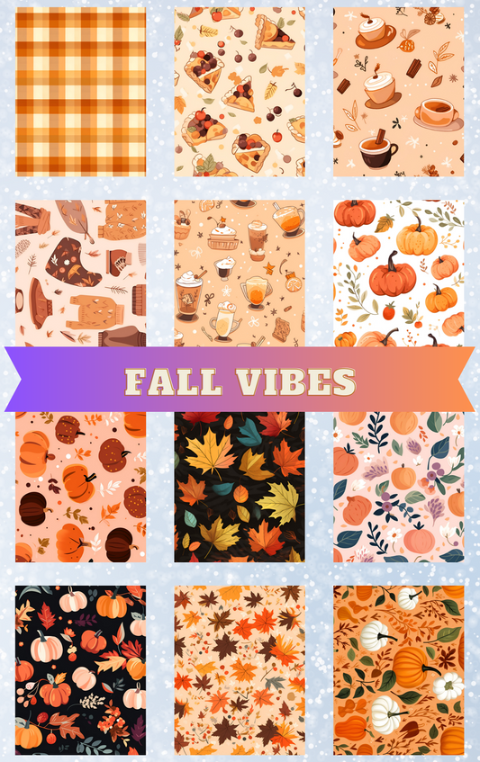 "Fall Vibes" Decorative Diamond Painting Release Papers